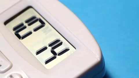 Digital Timer LCD Display in action Stock Footage 41885345