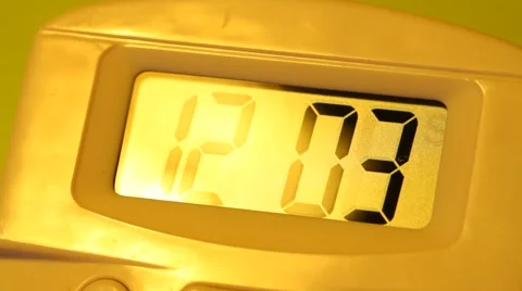 Digital Timer LCD Display in action Video stock 42072016