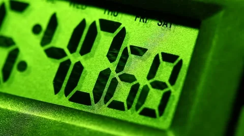 Digital Timer LCD Display in action Stock Footage 43086219