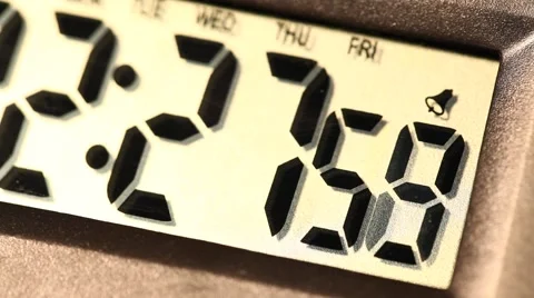 Digital Timer LCD Display in action Stock Footage 43087945