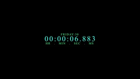 Digital timer loading  days and hours Stock Footage 259452220