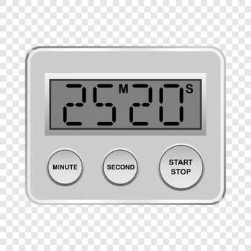 Digital timer mockup, realistic style イラスト素材