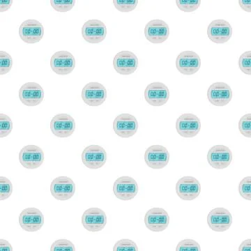 Digital timer pattern seamless Illustrazione stock