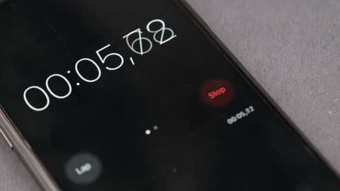 Digital timer phone Stock Footage 237867554