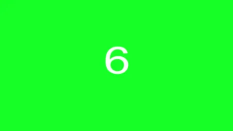 Digital timer for second animation in a green screen background. 库存影片 221917046