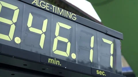 Digital timing clock Stock Footage