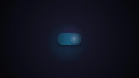 Digital toggle switches glowing on a dark interface background Stock Footage 346506625
