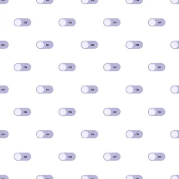 Digital toggle on switches seamless pattern background Stock Illustration