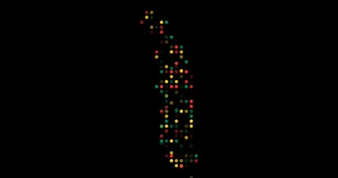 Digital Togo Map Visualization With Circles Stock Footage 315502780