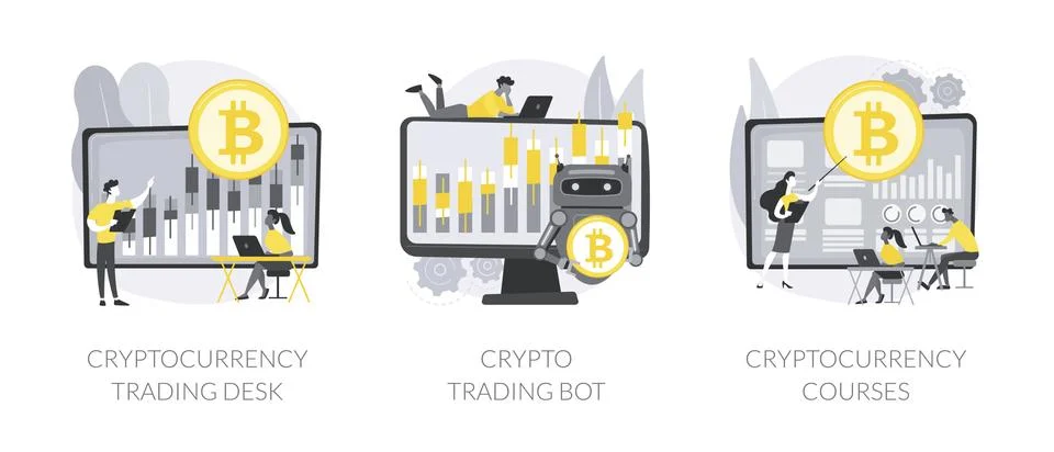 Digital tokens abstract concept vector illustrations. Illustrazione stock
