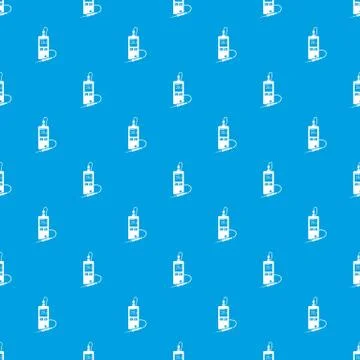 Digital tonometer pattern vector seamless blue Stock Illustration
