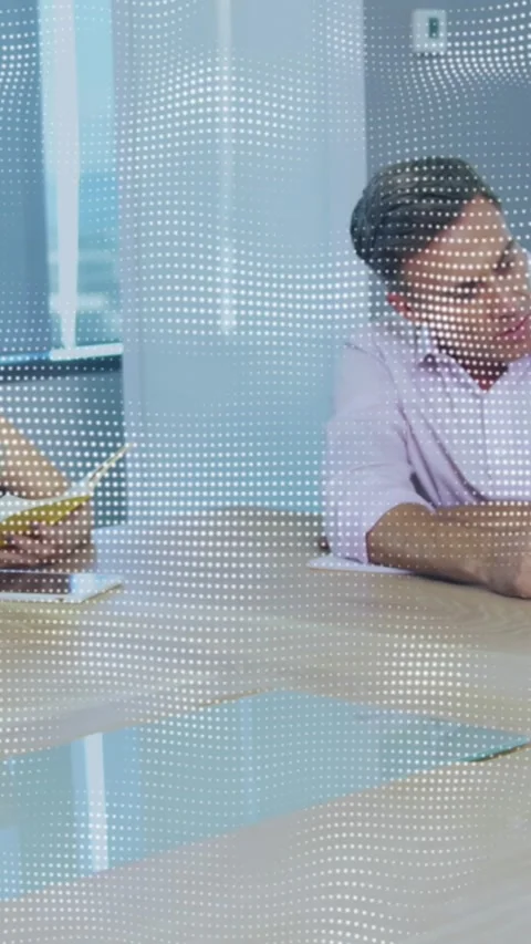 Digital tools simplify executive interactions and global business data Stock Footage 321719551