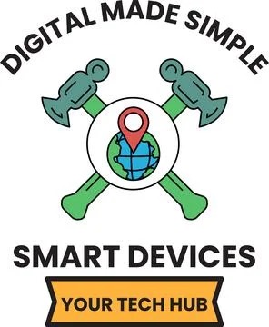 Digital tools simplify smart device use Illustrazione stock