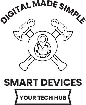 Digital tools simplify smart device use Stock Illustration