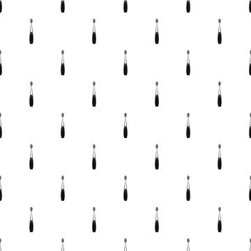 Digital toothbrush pattern seamless Illustrazione stock