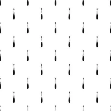 Digital toothbrush pattern seamless vector Stock Illustration