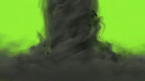 Digital Tornado or Dust Storm Animation with Green Screen Vidéo 329457927