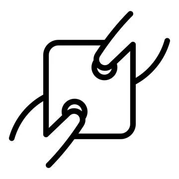 Digital touch icon outline vector. Screen hand 스톡 일러스트