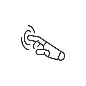 Digital Touch Interface Icon Stock Illustration