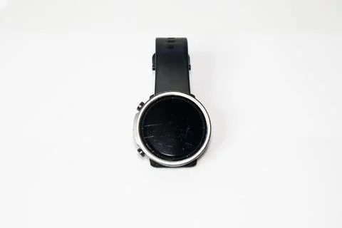Digital Touchscreen Smart Watch Stock Photos