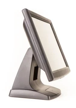 Digital touchscreen terminal, atm machine Stock Photos