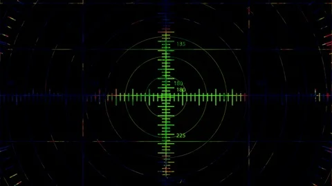 Digital Tracking of Big Burning Ridged UFO Flying through Space Video stock 127667977