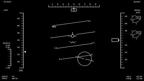 Digital Tracking Screen Interface Animation for Monitoring and Data Analysis Stock Footage 332968299