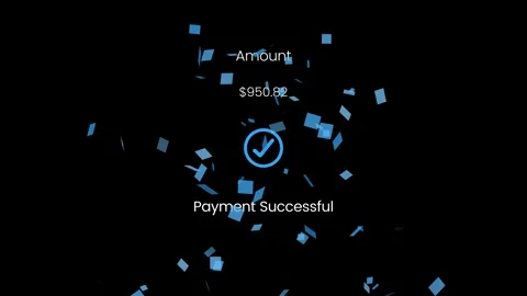 Digital transaction confirmation online banking animation Stock Footage 330298331