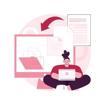 Digital transformation abstract concept vector illustration. イラスト素材