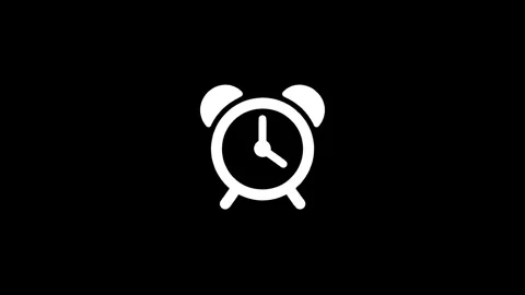 Digital transformation of alarm clock animation Stock Footage 317243957