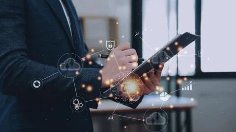 Digital transformation change management, internet of things. new technolog.. Stock Footage 272509590