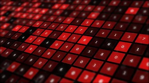 Digital transformation concept abstract background. Stock Illustration