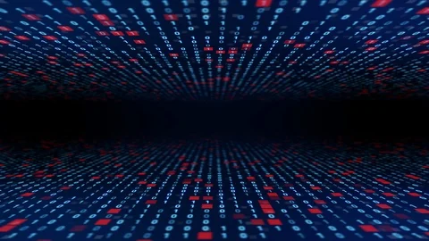Digital transformation concept. Binary code. Computer programming. Stock Footage 113463276
