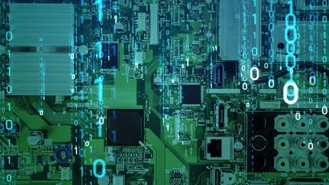 Digital transformation concept. Binary code. Programming. Stock Footage 130833082