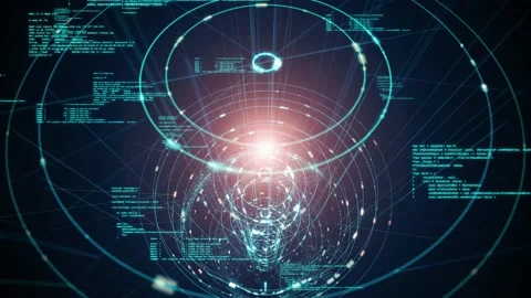 Digital transformation concept. Binary code. Programming. Stock Footage 138336862