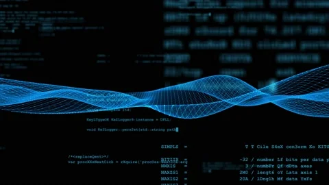 Digital transformation concept. Binary code. Programming. Stock Footage 160097151