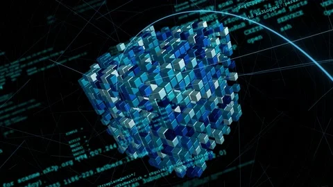 Digital transformation concept. System engineering. Binary code. Programming. Stock Footage 150258525