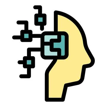 Digital transformation connecting data to human mind, symbolizing technologic 스톡 일러스트