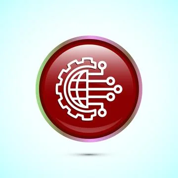 Digital transformation icon. Digitalization sign suitable for mobile apps, .. 库存插图