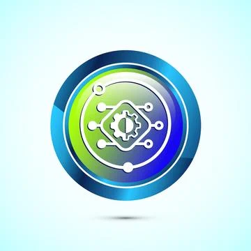 Digital transformation icon. Digitalization sign suitable for mobile apps, .. 스톡 일러스트