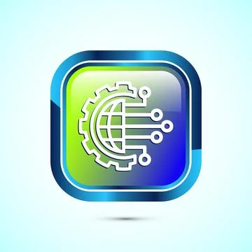 Digital transformation icon. Digitalization sign suitable for mobile apps, .. Stock Illustration