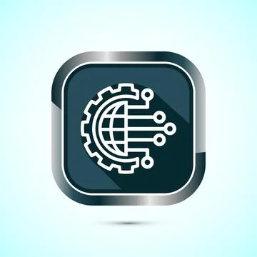 Digital transformation icon. Digitalization sign suitable for mobile apps, .. イラスト素材