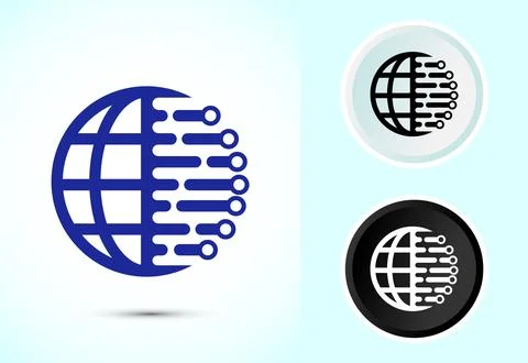 Digital transformation icon. Digitalization sign suitable for mobile apps, .. Stockillustratie