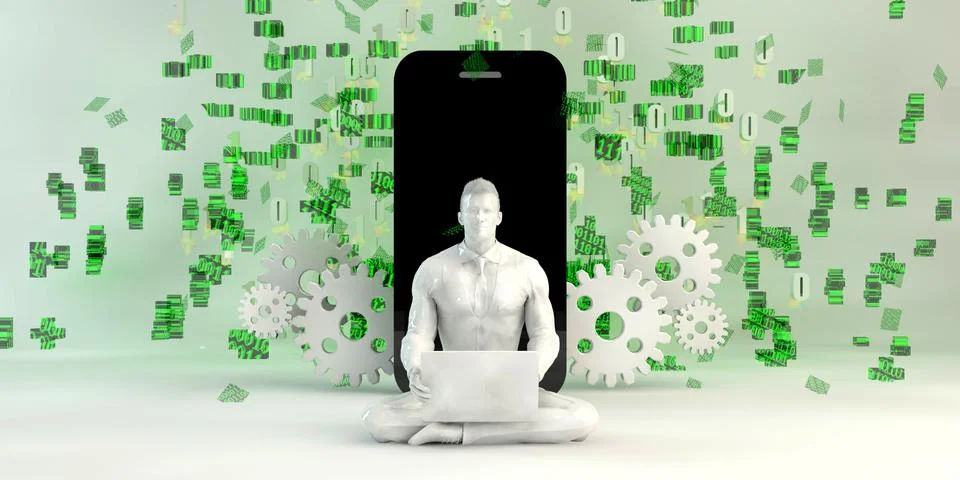 Digital Transformation Stock Illustration