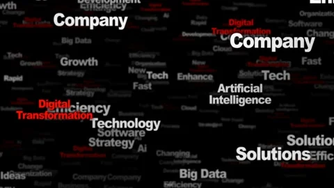 DIGITAL TRANSFORMATION Keywords Animation, Background, Loop Stockbeeldmateriaal 303459609