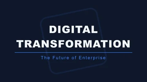 Digital Transformation: Navigating the Future of Modern Enterprise Business.. Stock Footage 337576990
