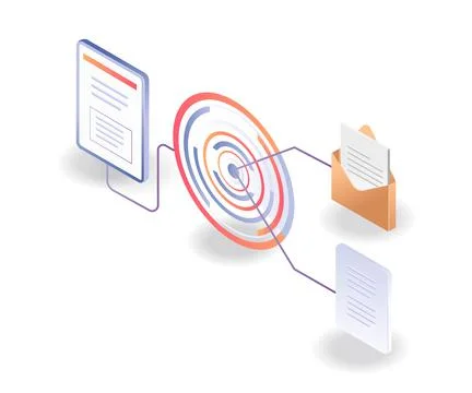 Digital transformation technology control button Stock Illustration