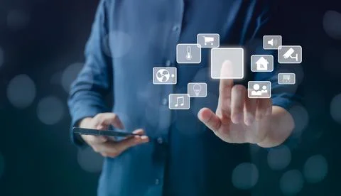 Digital transformation technology strategy, digitization and digitalization o Stock Photos