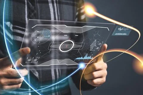 Digital transformation technology strategy, IoT, internet of things. transf.. Stock Photos