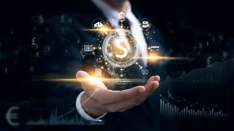 Digital transformation technology strategy,the transformation of ideas and .. Stock-Fotos